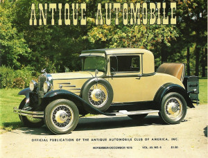ANTIQUE AUTOMOBILE 1976 NOV - '30 DURANT, '22 DURANT, GOLD CADILLAC